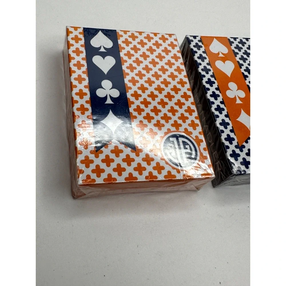 New Jonathan Adler playing cards 2 decks sealed blue orange